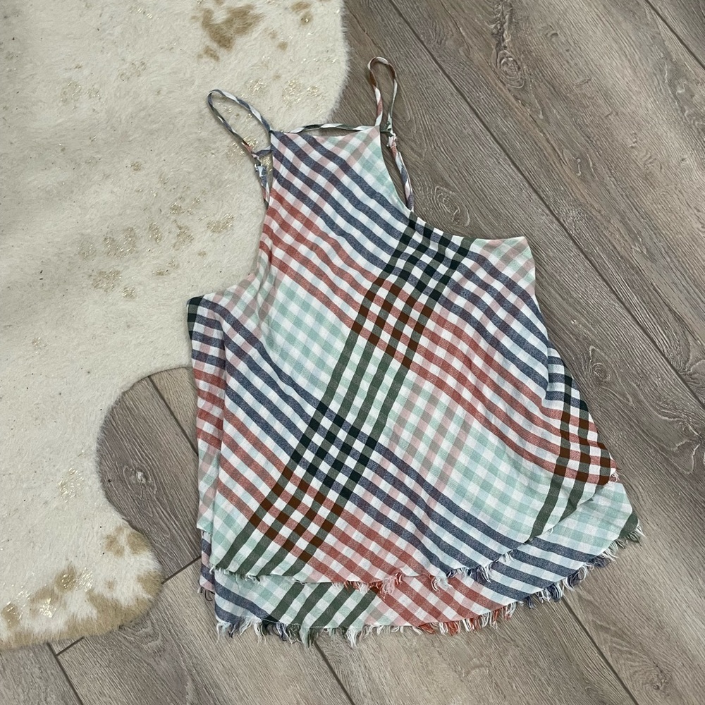 American Eagle plaid tank top
